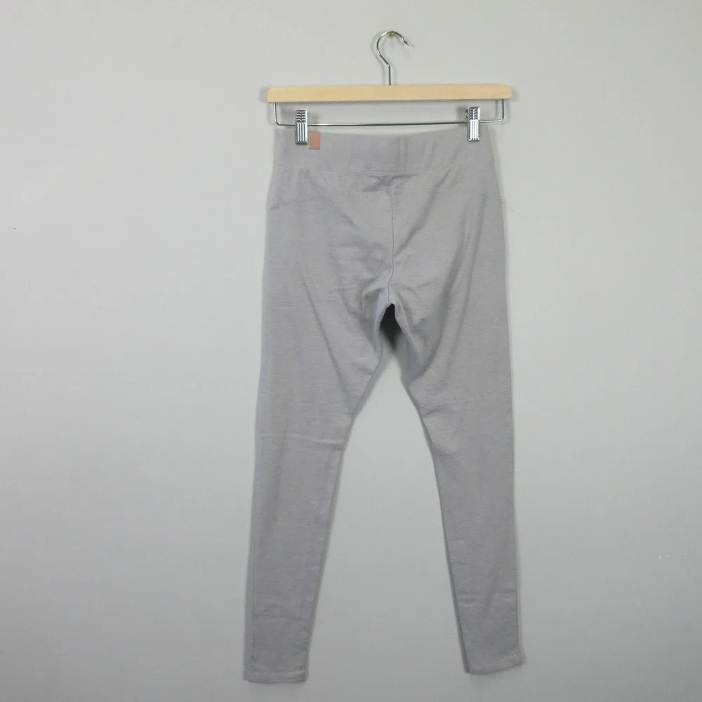 LUNYA Restore Pocket Legging Grey Supima Cotton Lounge Pants XS Made in USA - Picture 9 of 12